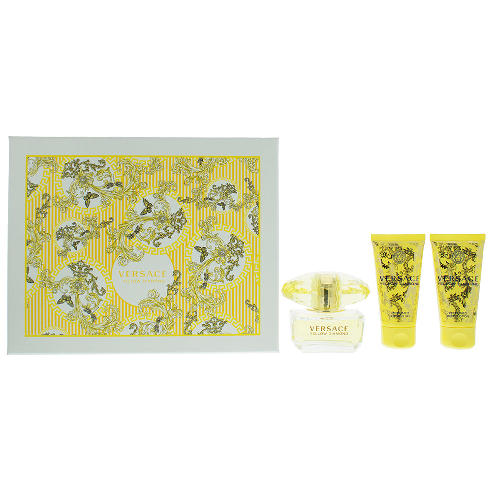 Versace Yellow Diamond Eau de Toilette 3 Pieces Gift Set