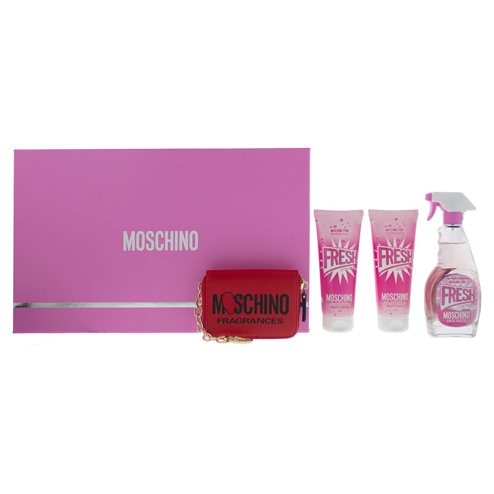 Moschino Fresh Couture Pink Eau de Toilette Pieces Gift Set