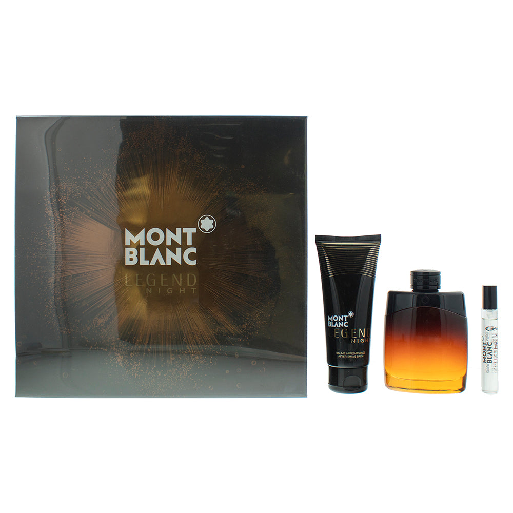 Montblanc Legend Night Eau de Parfum 3 Pieces Gift Set
