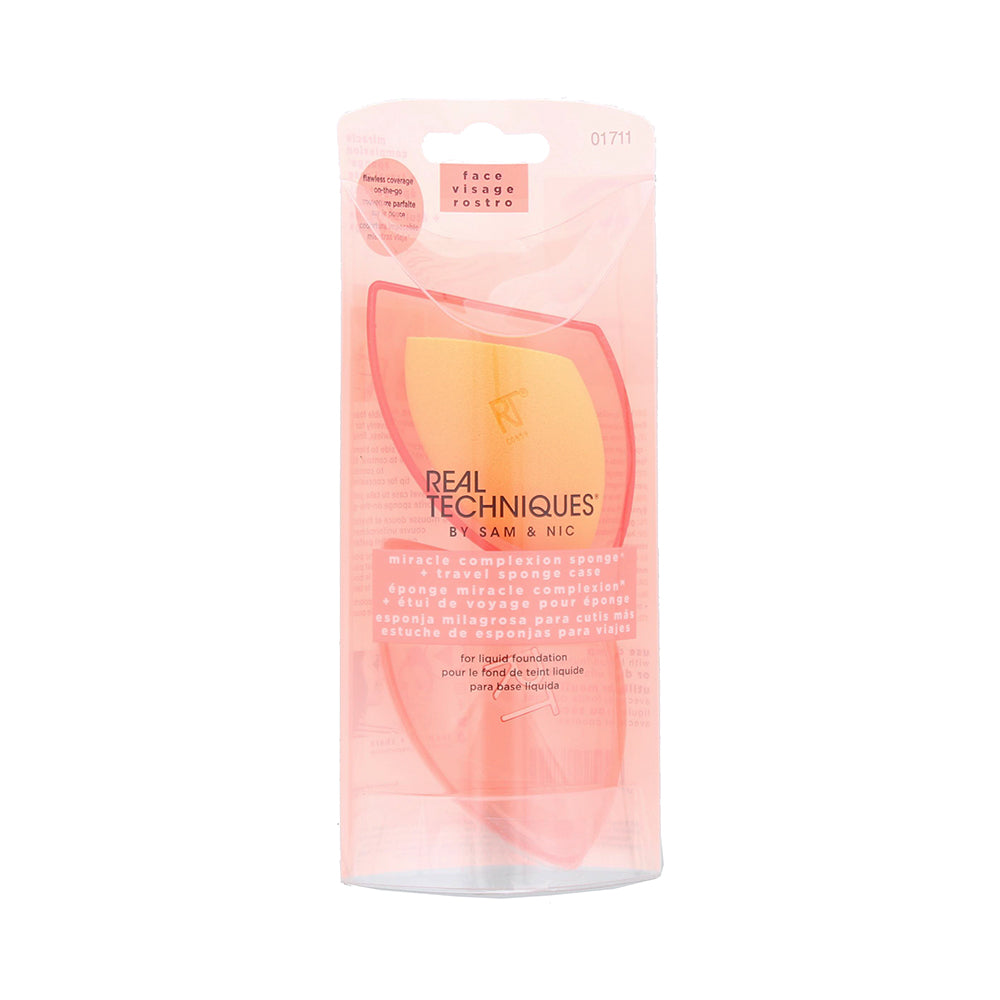Real Techniques Miracle Complex Sponge And Travel Case Face 01711 Make-Up Sponge Set