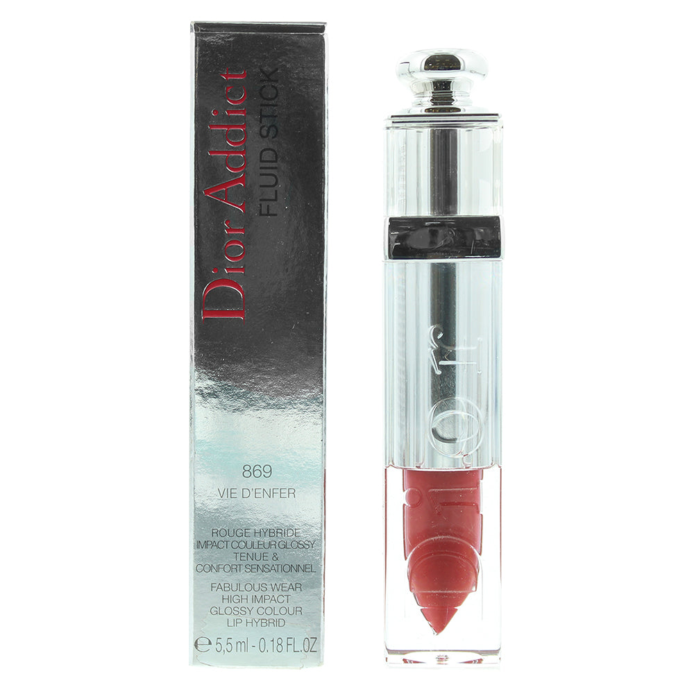 Dior Addict Fluid Stick 869 Vie D'enfer Lip Gloss 5.5ml