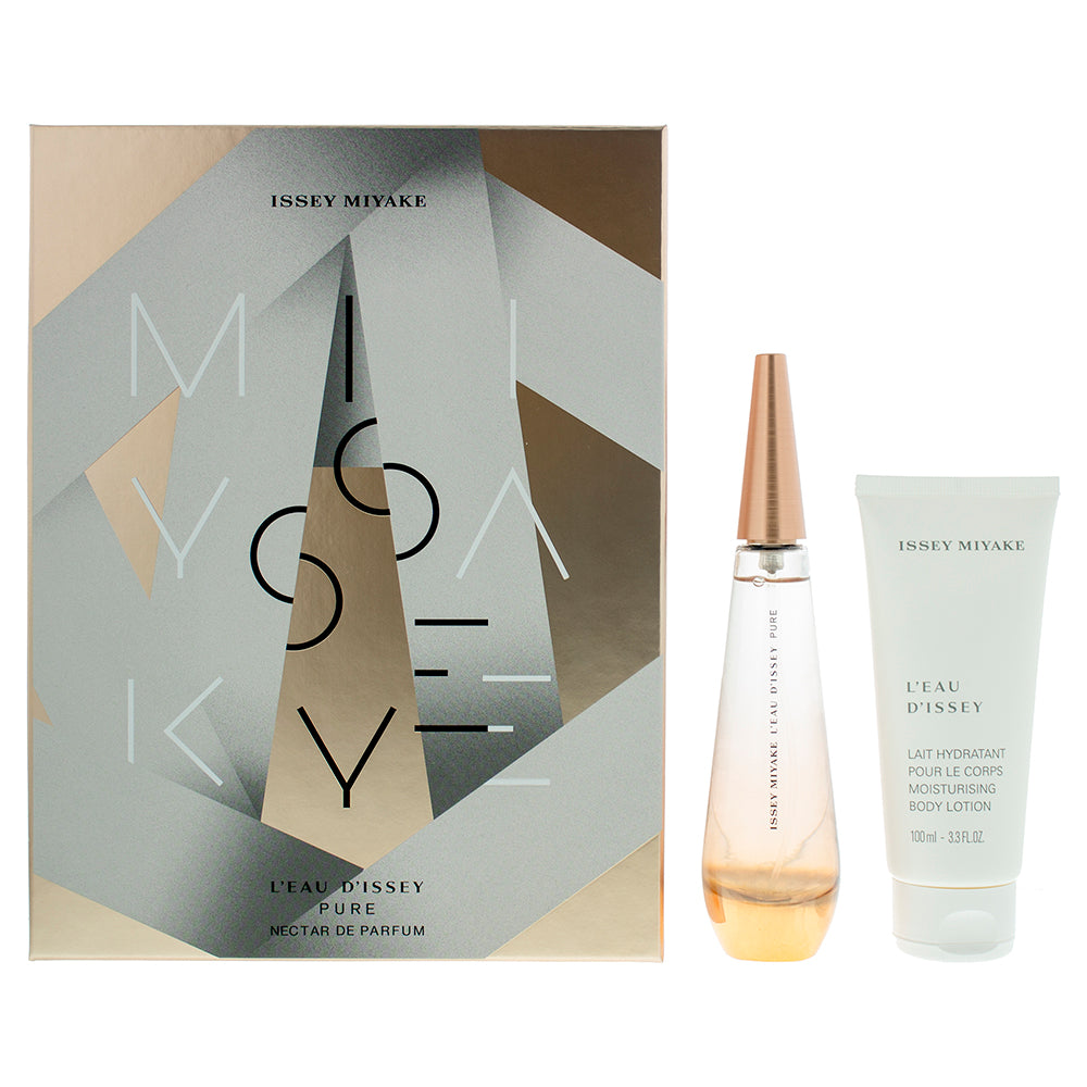 Issey Miyake L'eau D'issey Pure Nectar De Parfum Eau de Parfum Gift Set : Eau de Parfum 50ml - Body Lotion 100ml