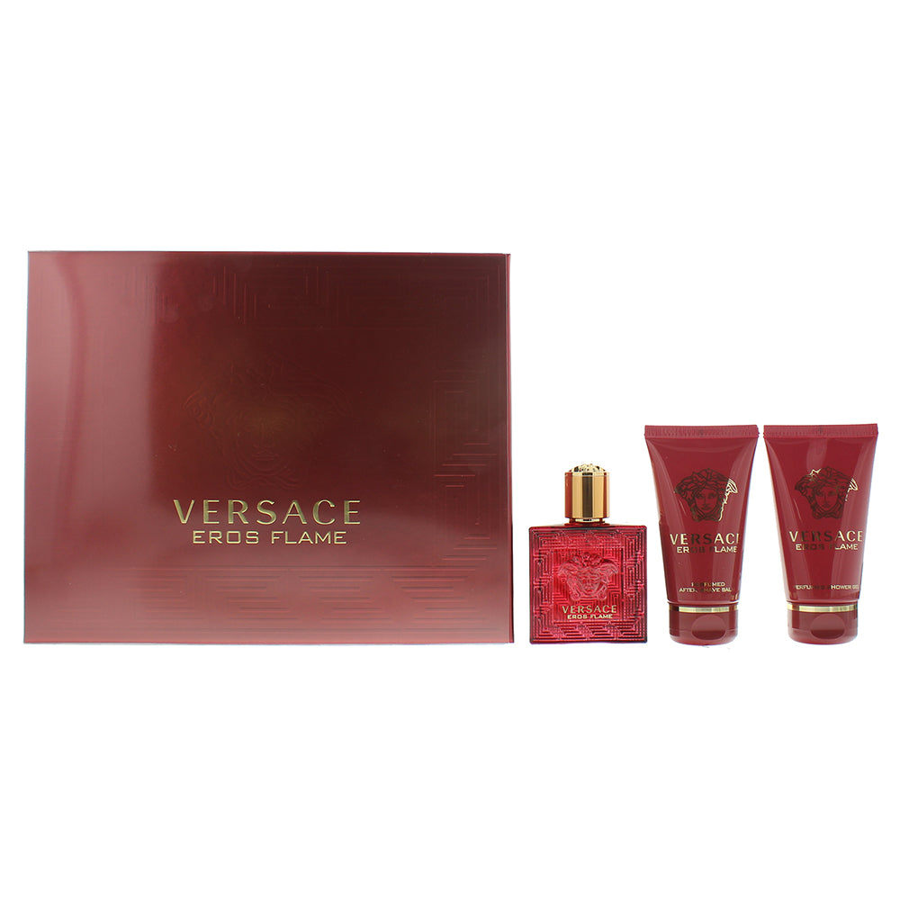 Versace Eros Flame Eau de Parfum 3 Pieces Gift Set