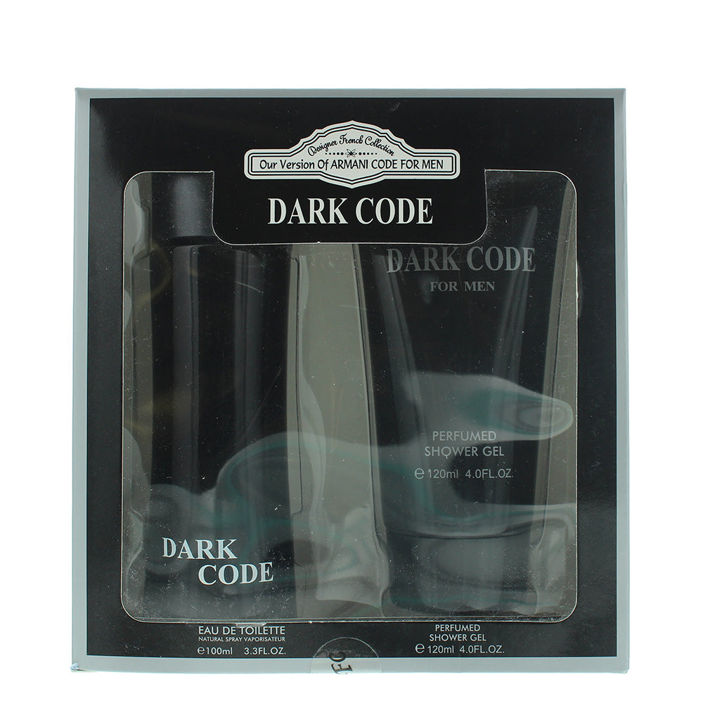 Designer French Collection Dark Code Eau de Toilette 2 Pieces Gift Set