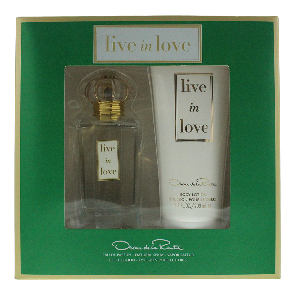 Oscar De La Renta Live In Love Eau de Parfum 2 Pieces Gift Set