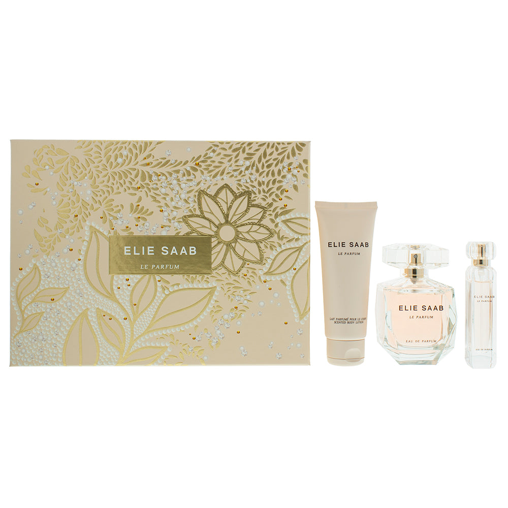 Elie Saab Le Parfum Eau de Parfum 3 Piece Gift Set: Eau de Parfum 90ml - Eau de Parfum 10ml - Body Lotion 75 ml