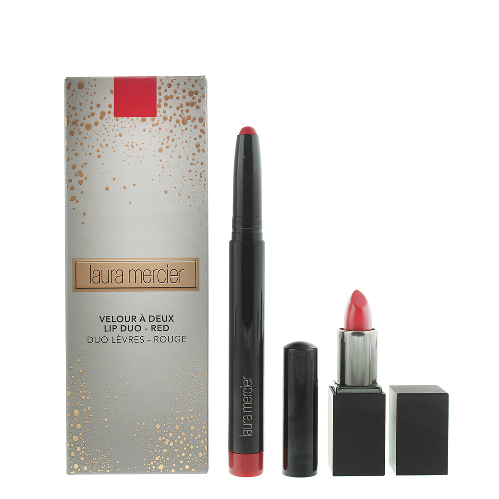 Laura Mercier Lip Duo Red Cosmetic Set 2 Pieces Gift Set