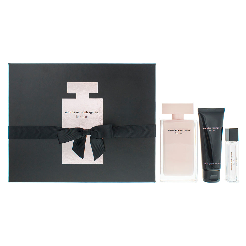 Narciso Rodriguez For Her Eau de Parfum 3 Pieces Gift Set