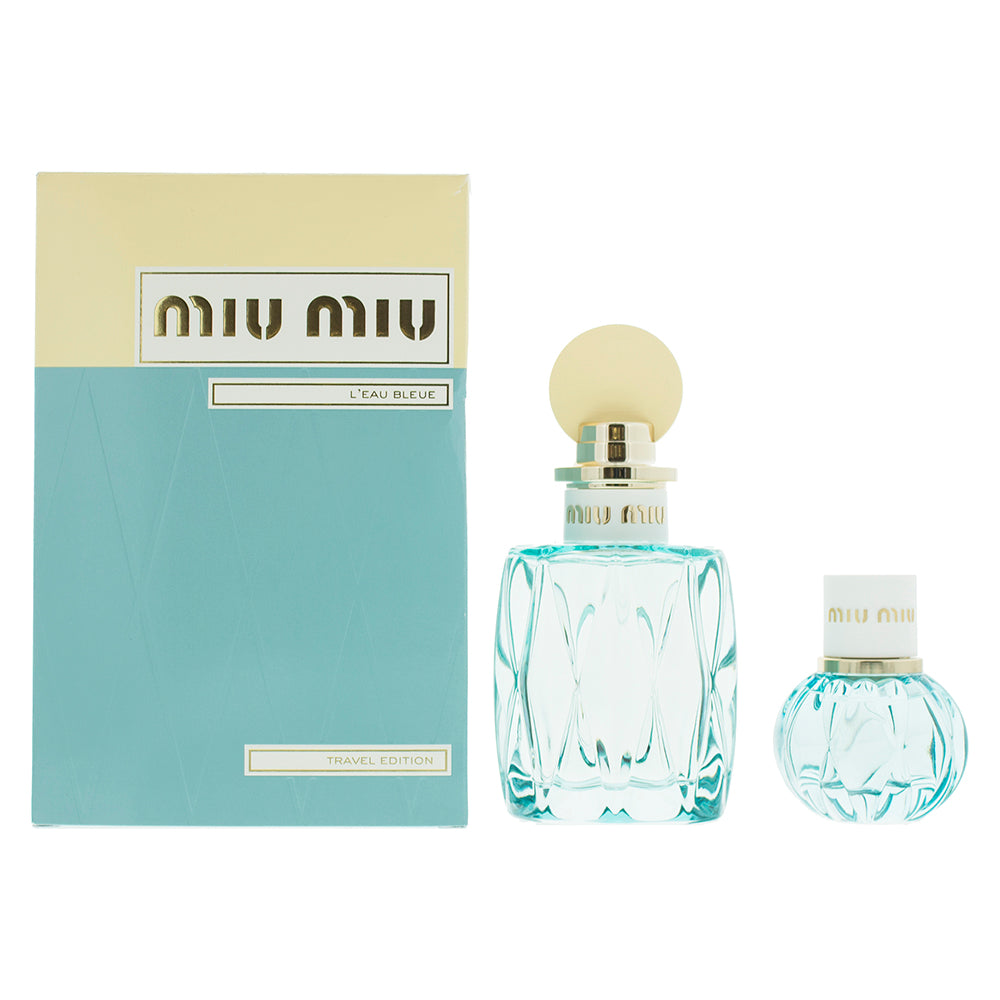 Miu Miu L'eau Bleue Travel Edition Eau de Parfum 2 Pieces Gift Set