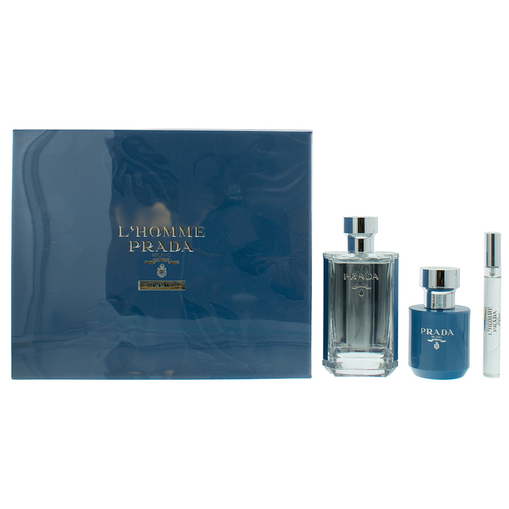 Prada L'homme L'eau Eau de Toilette 3 Pieces Gift Set