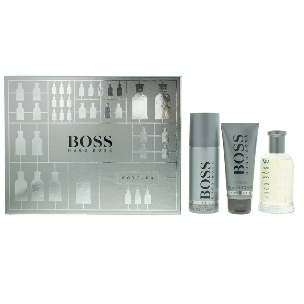 Hugo Boss Bottled Eau de Toilette 3 Pieces Gift Set