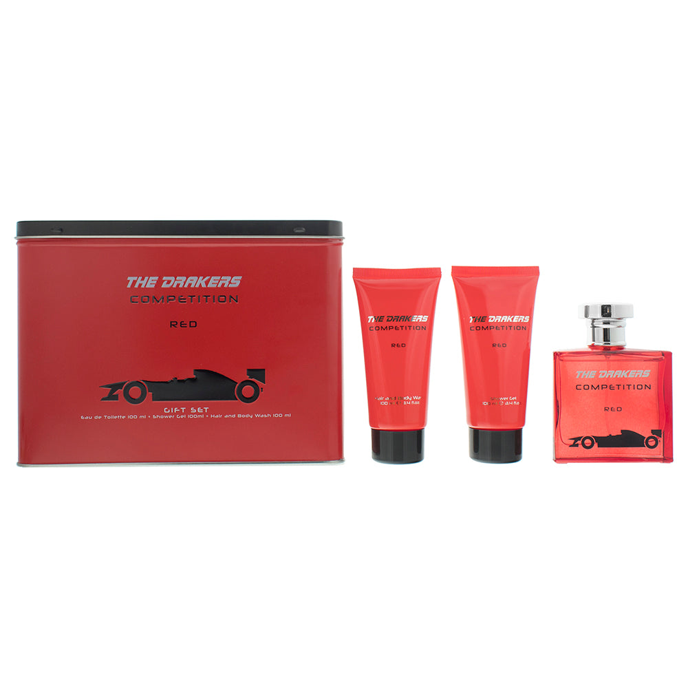 Mondo Tv Ferrari The Drakers Competition Red Eau de Toilette 3 Pieces Gift Set