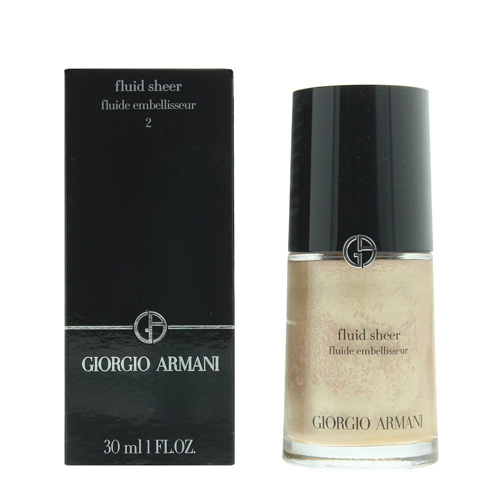 Giorgio Armani Fluid Sheer 2 Shimmering Beige Foundation 30ml