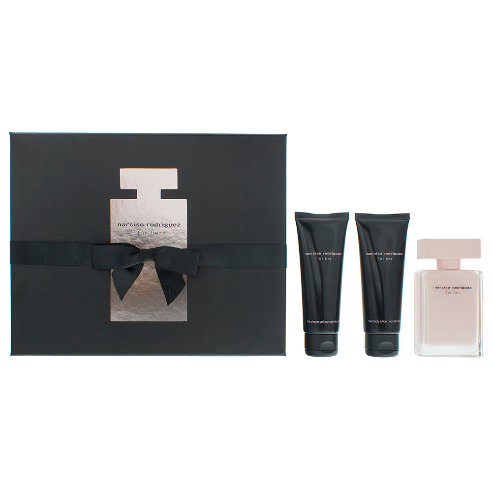 Narciso Rodriguez For Her Eau de Parfum 3 Pieces Gift Set
