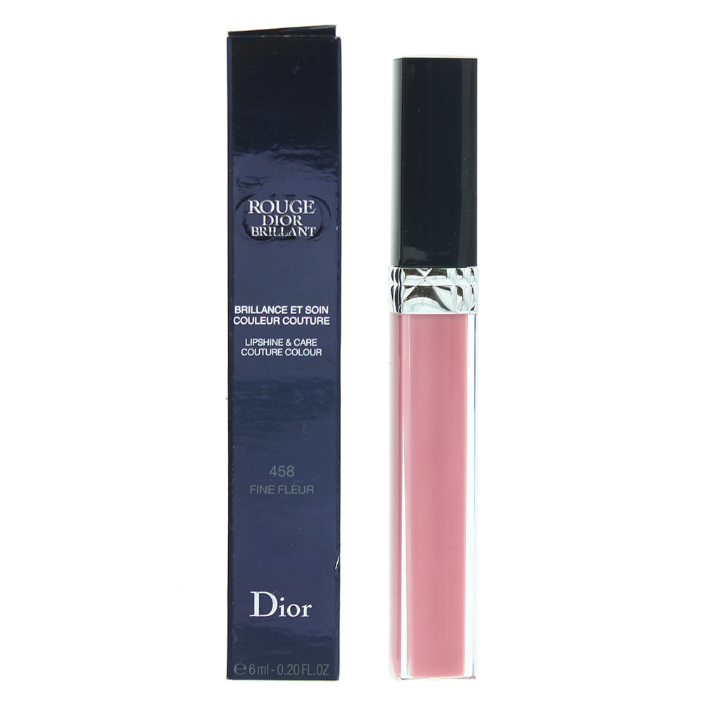 Dior Rouge Dior  Brillant Lipshine & Care Couture Colour 458 Fine Fleur Lip Gloss 6ml
