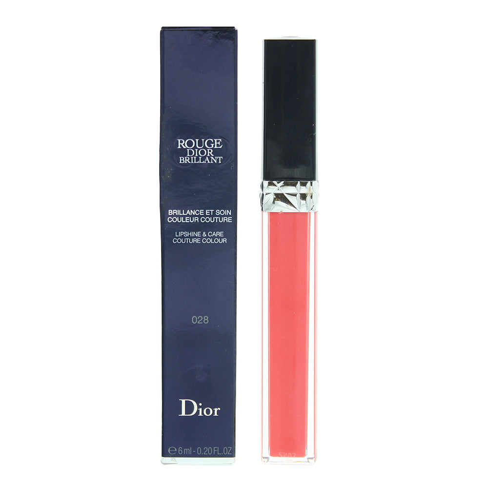Dior Rouge Dior Brillant Lipshine & Care Couture Colour 028 Lip Gloss 6ml