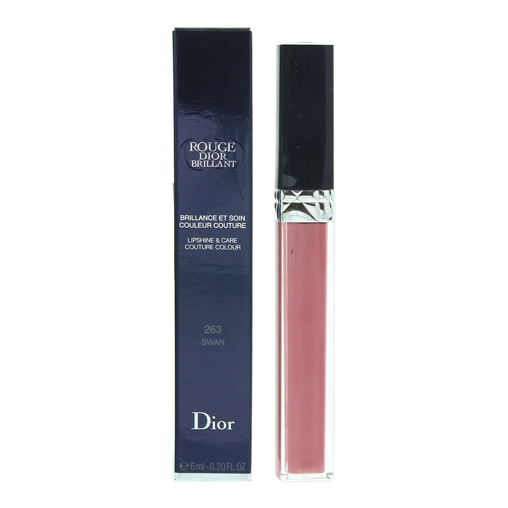 Dior Rouge Dior Brillant Lipshine & Care Couture Colour 263 Swan Lip Gloss 6ml