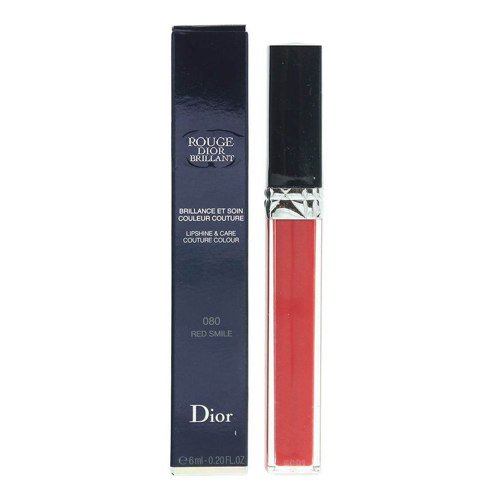 Dior Rouge Dior Brillant Lipshine & Care Couture Colour 080 Red Smile Lip Gloss 6ml