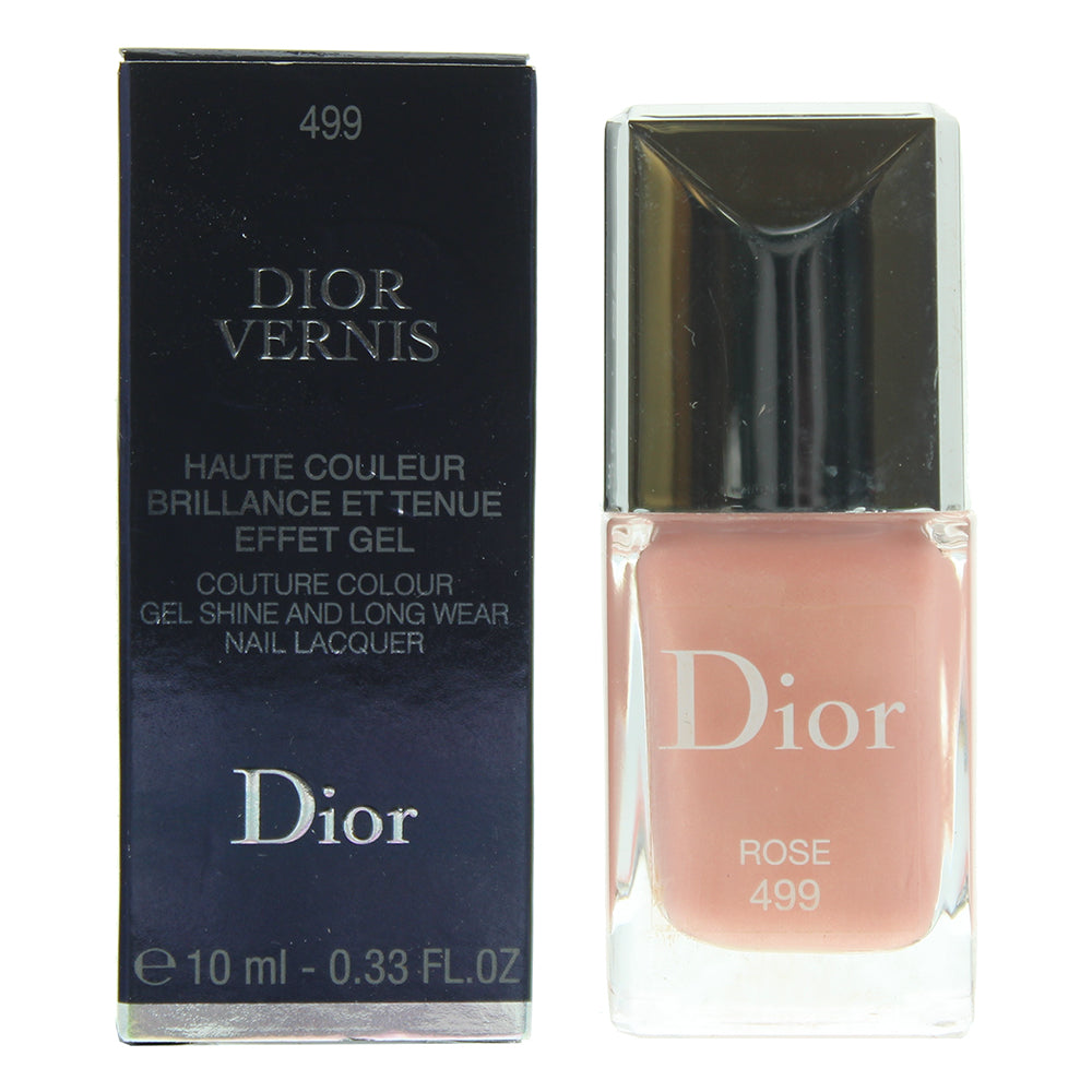 Dior Dior Vernis Couture Colour Gel Shine And Long Wear 499 Rose Nail Polish 10ml