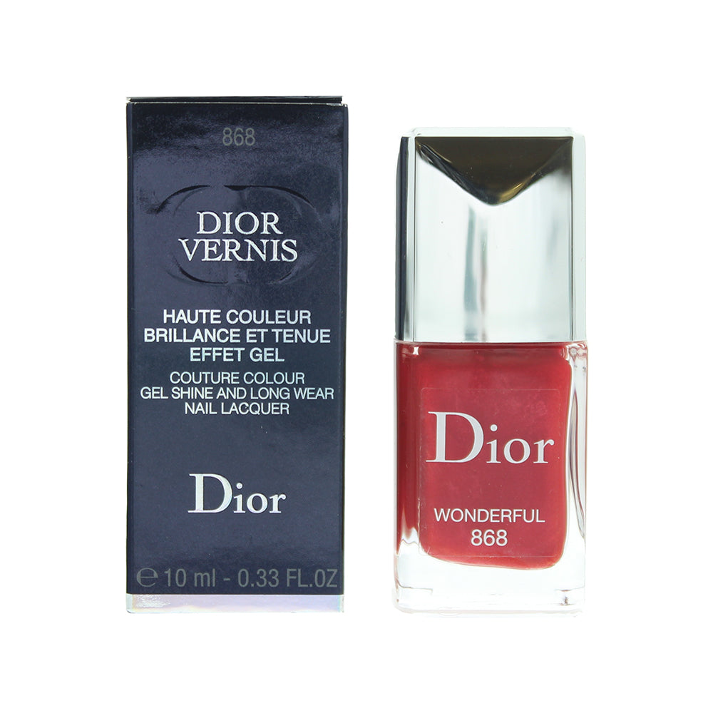 Dior Dior Vernis Couture Colour Gel Shine And Long Wear 868 Wonderful Nail Polish 10ml