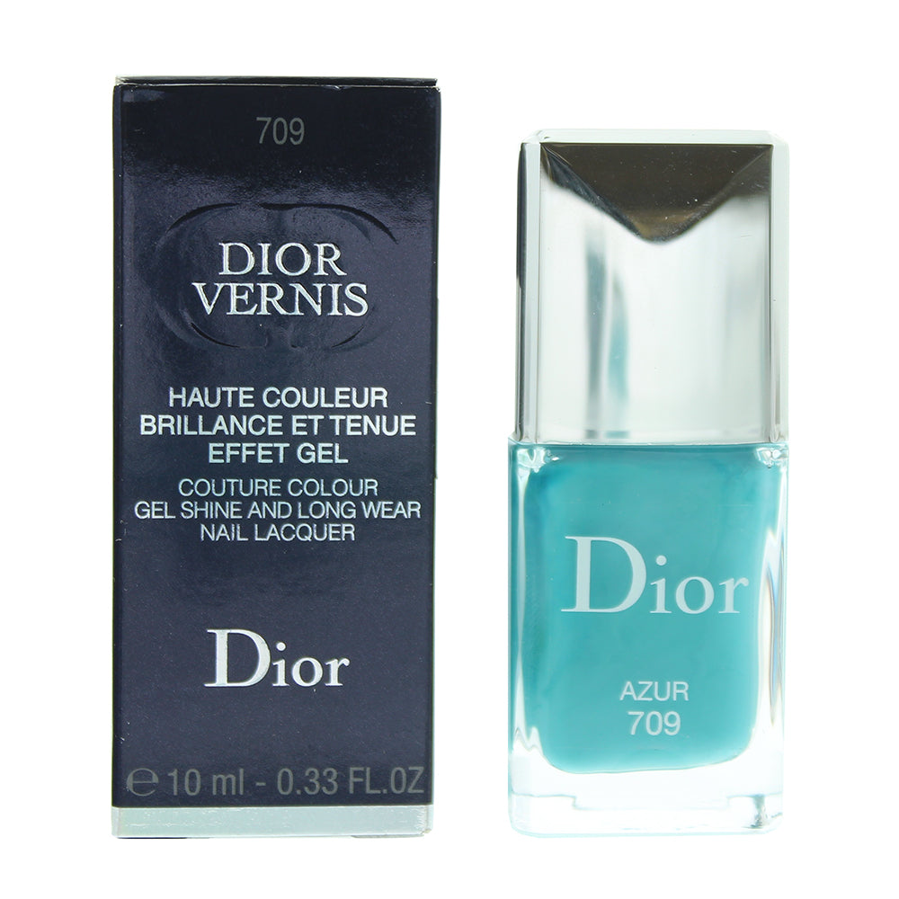 Dior Dior Vernis Couture Colour Gel Shine And Long Wear 709 Azur Nail Polish 10ml