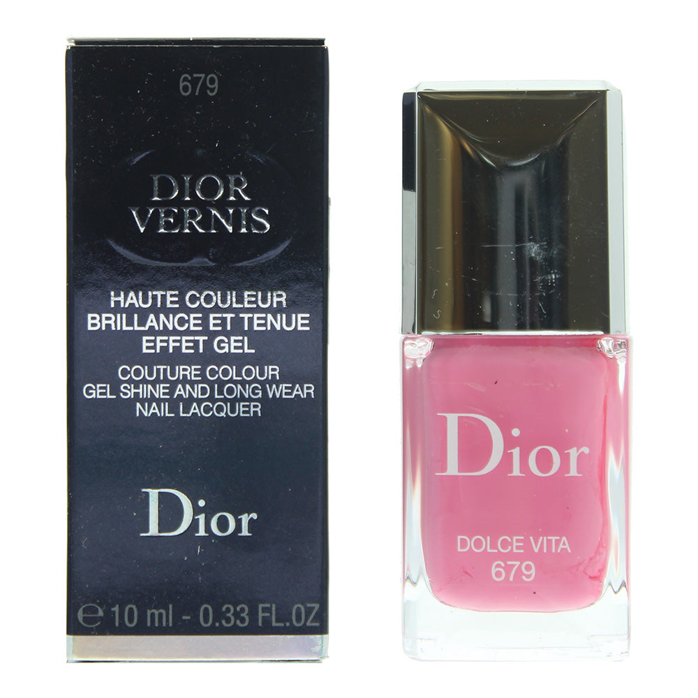 Dior Dior Vernis Couture Colour Gel Shine And Long Wear 679 Dolce Vita Nail Polish 10ml