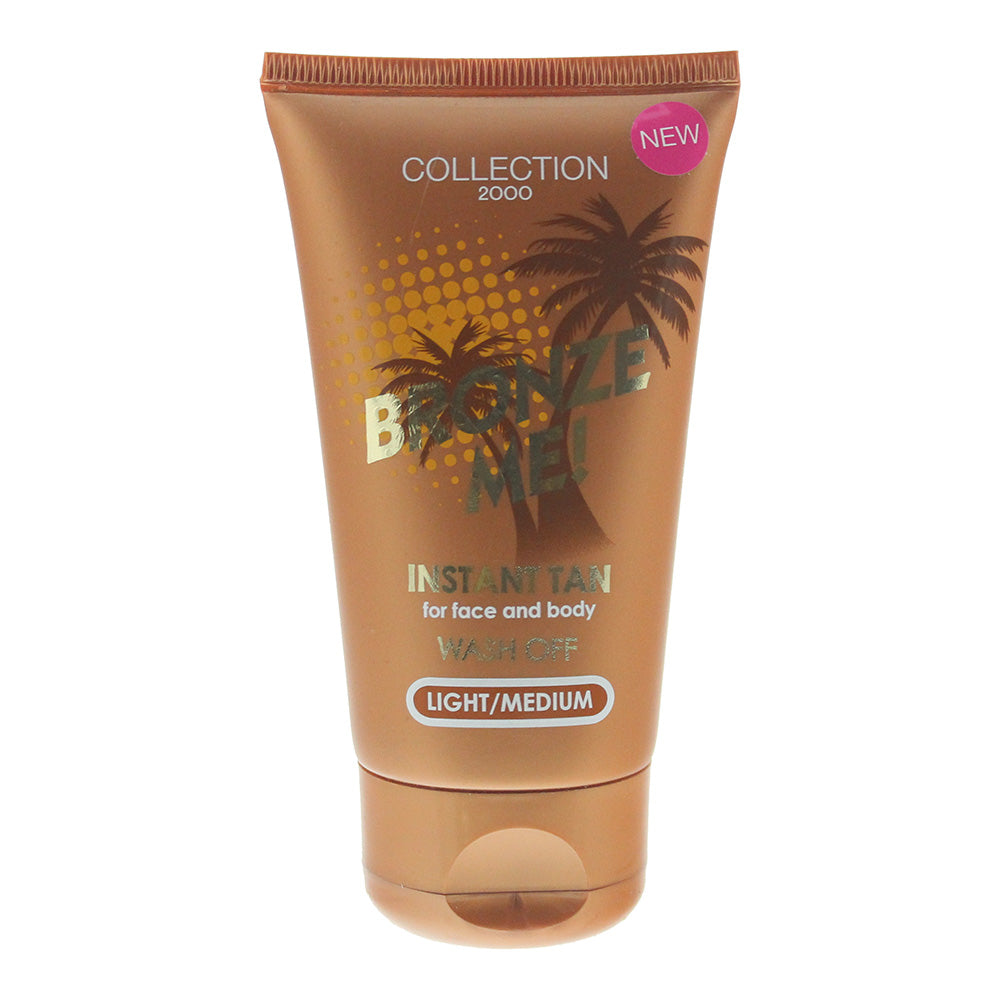 Collection 2000 Bronze Me! Instant Tan For Face & Body Wash Off Light/Medium Self-Tan 60ml