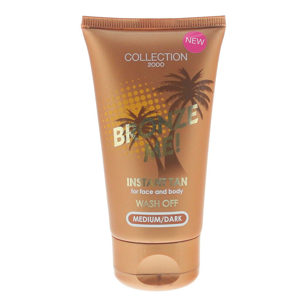 Collection 2000 Bronze Me! Instant Tan For Face & Body Wash Off Medium/Dark Self-Tan 60ml
