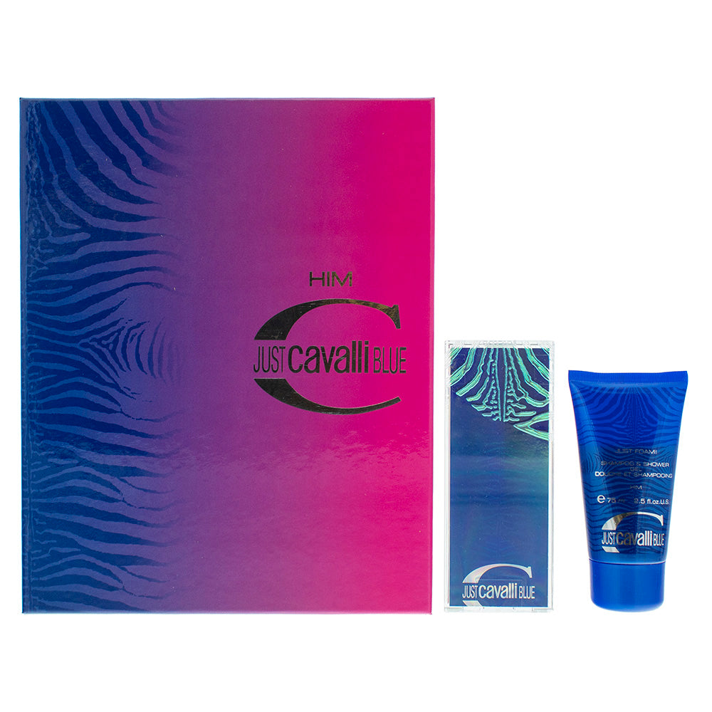 Roberto Cavalli Just Cavalli Blue Eau de Toilette 2 Pieces Gift Set