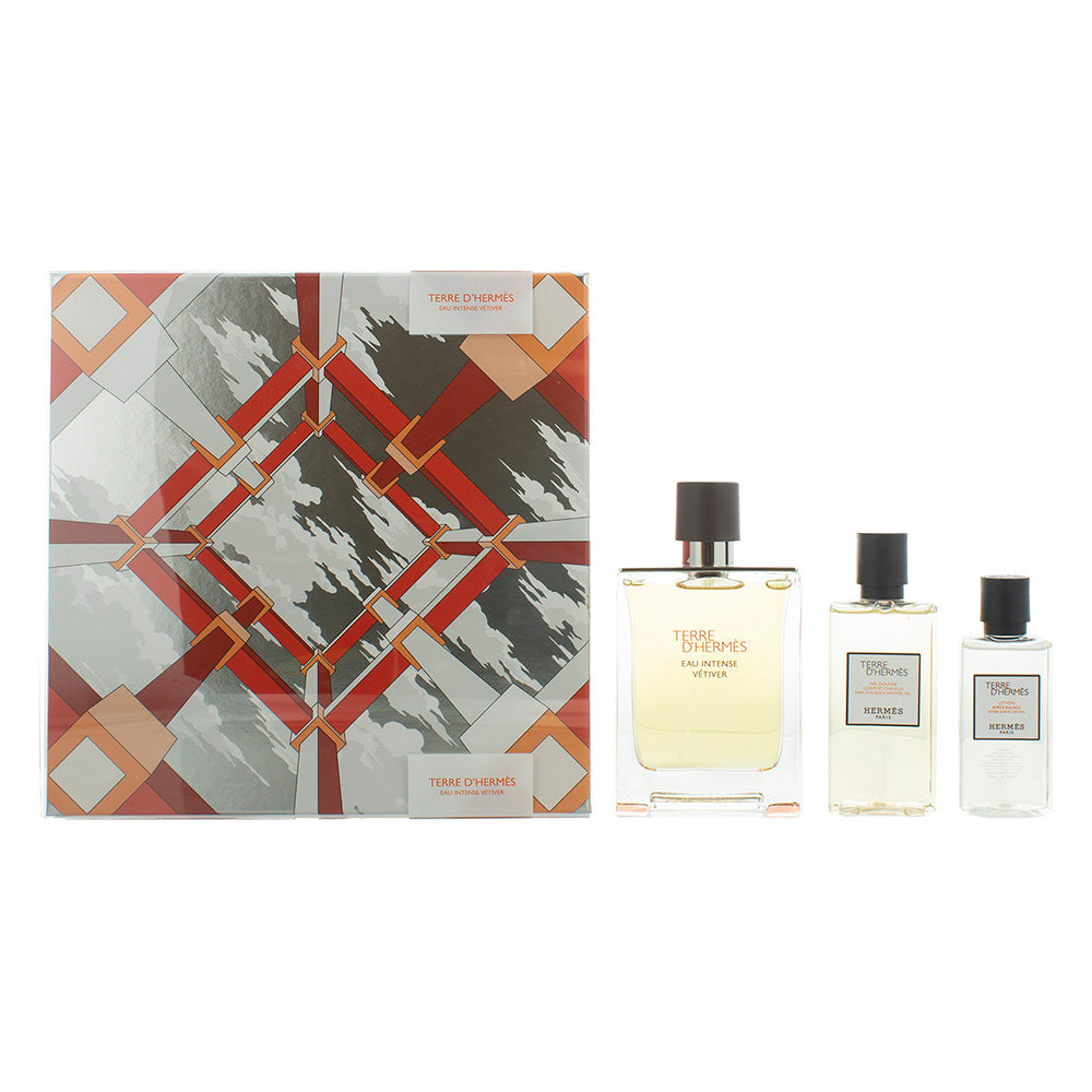 Hermès Terre D'hermès Eau Intense Vétiver Eau de Parfum 3 Pieces Gift Set
