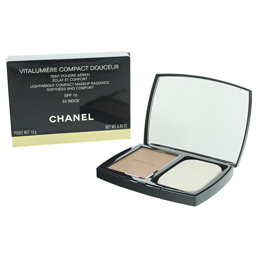 Chanel Vitalumière Compact Douceur Lightweight Compact Makeup Radiance 050 Beige Foundation 13g