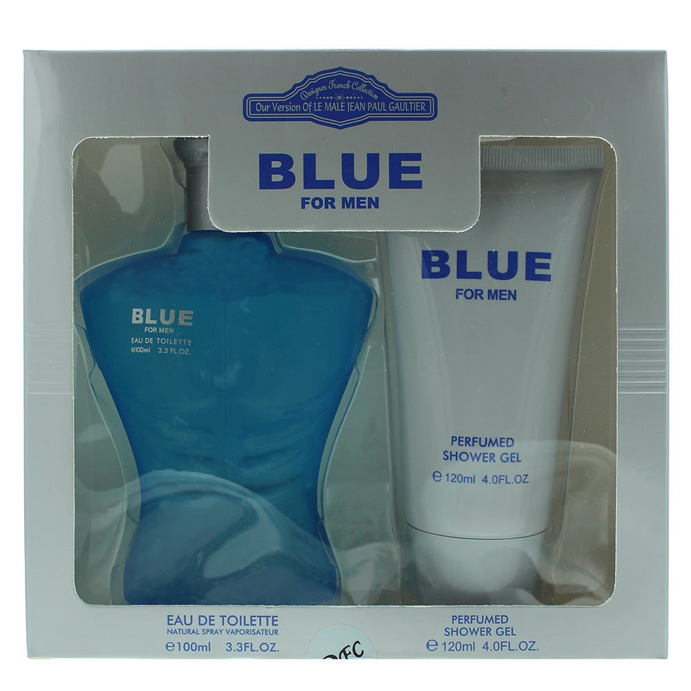 Designer French Collection Blue For Men Eau de Toilette 2 Pieces Gift Set