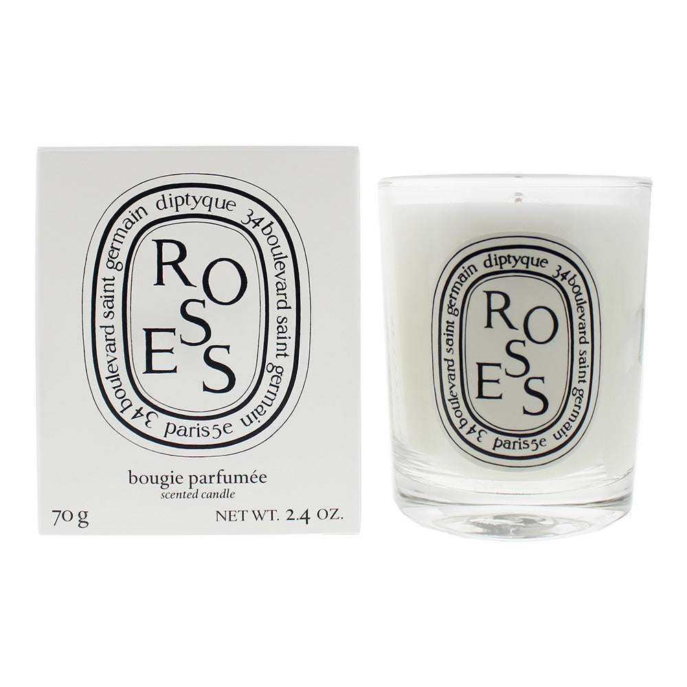 Diptyque Roses Scented Mini Candle 70g