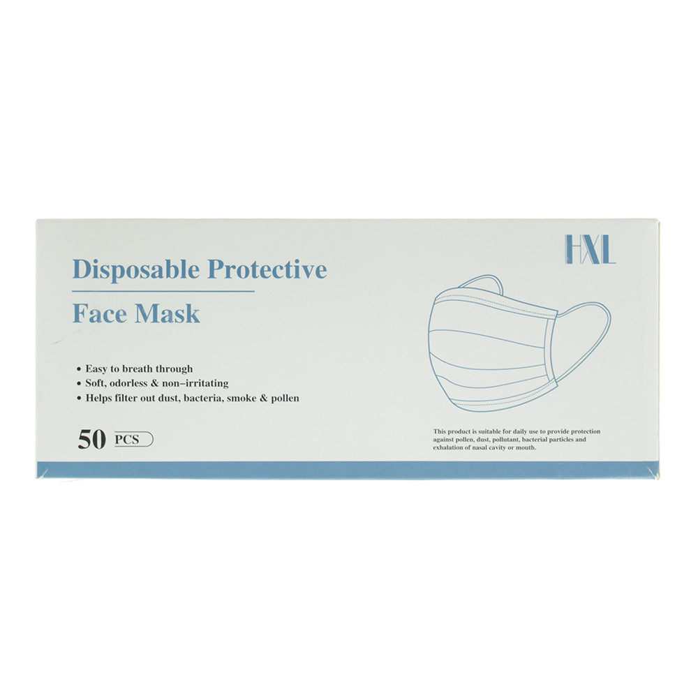 Hxl Disposable 3 Ply Face Mask 50pcs