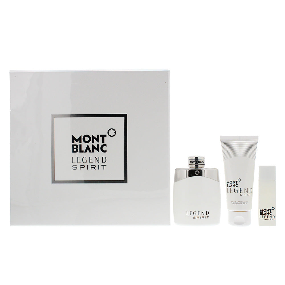 Montblanc Legend Spirit Eau de Toilette 3 Pieces Gift Set : Eau de Toilette 100ml Aftershave Lotion 100ml Eau de Toilette 15ml