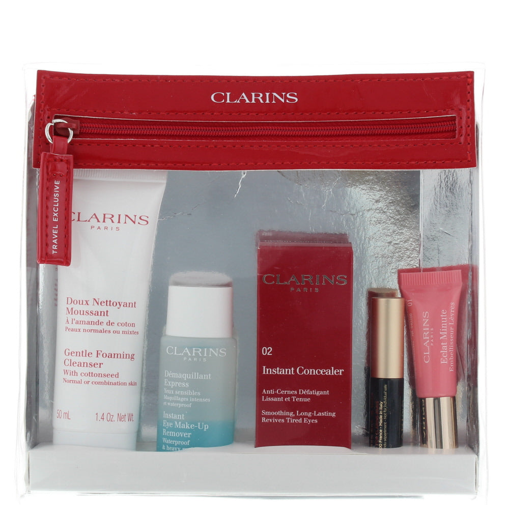 Clarins Perfect Beauty Essentials 5 Pieces Gift Set : Cleanser 50ml - Make-up Re