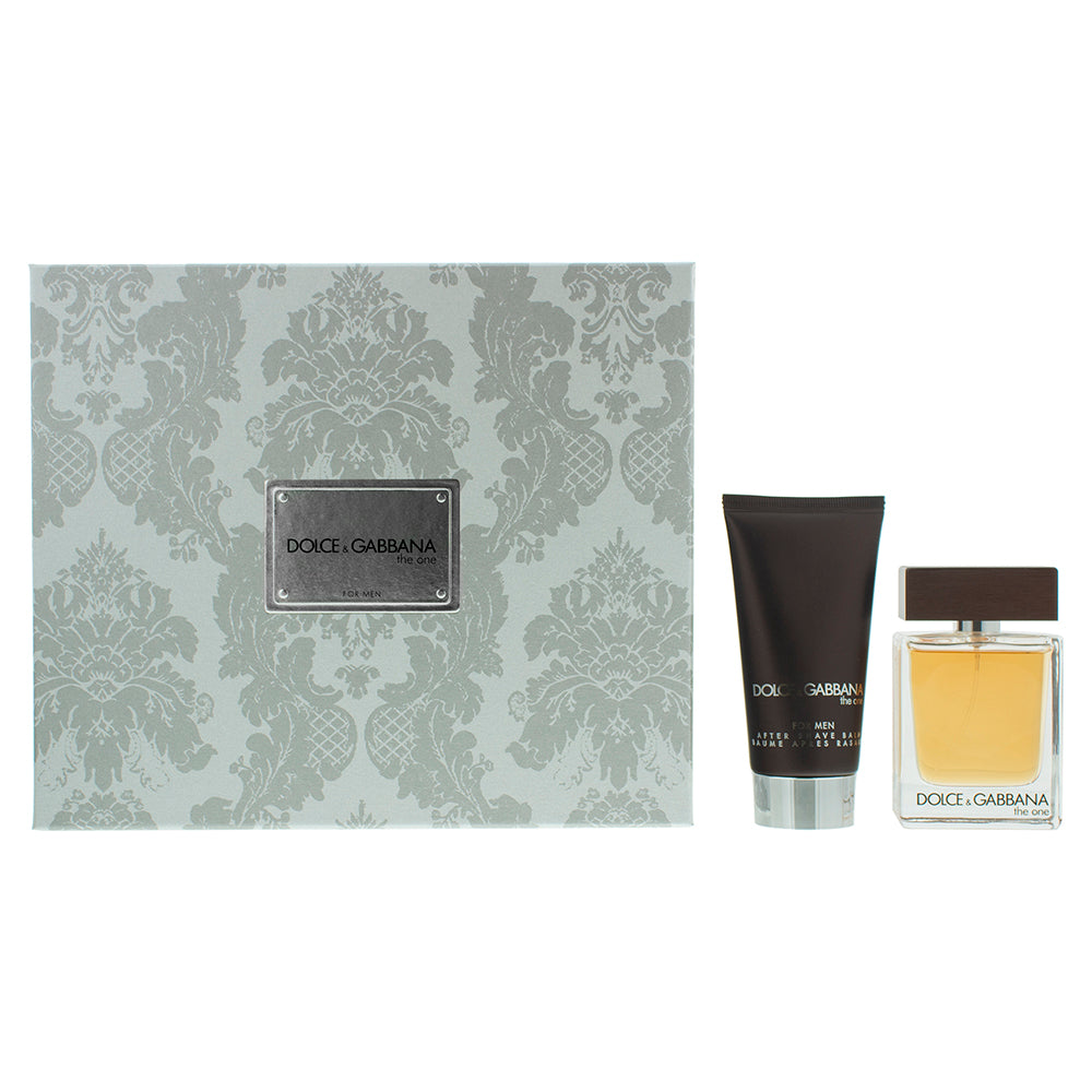 Dolce & Gabbana The One Eau de Toilette Gift Set : Eau de Toilette 50ml - Aftershave Balm 75ml 