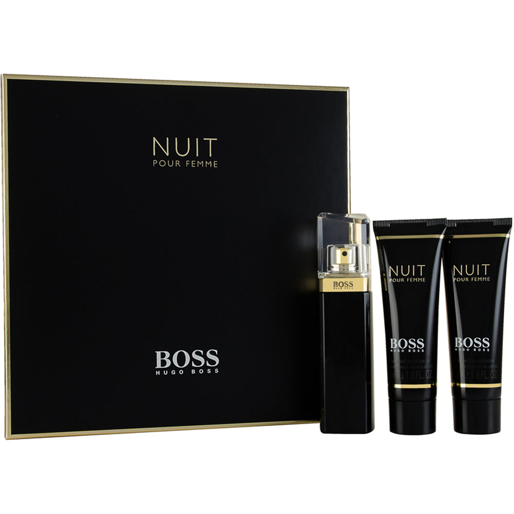 Hugo Boss Nuit Pour Femme Eau de Parfum Pieces Gift Set Eau de Par
