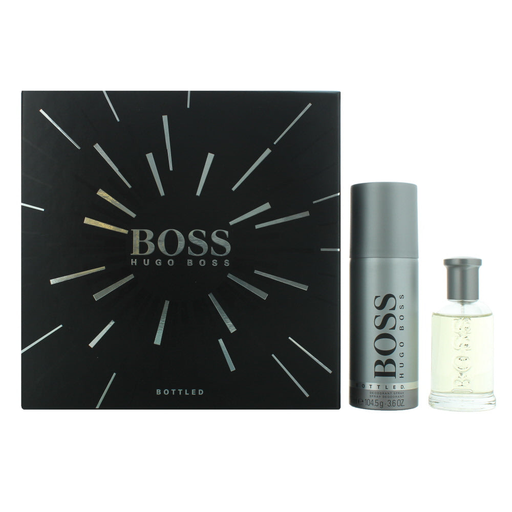 Hugo Boss Bottled Grey Eau de Toilette 2 Pieces Gift Set : Eau de Toilette 50ml 