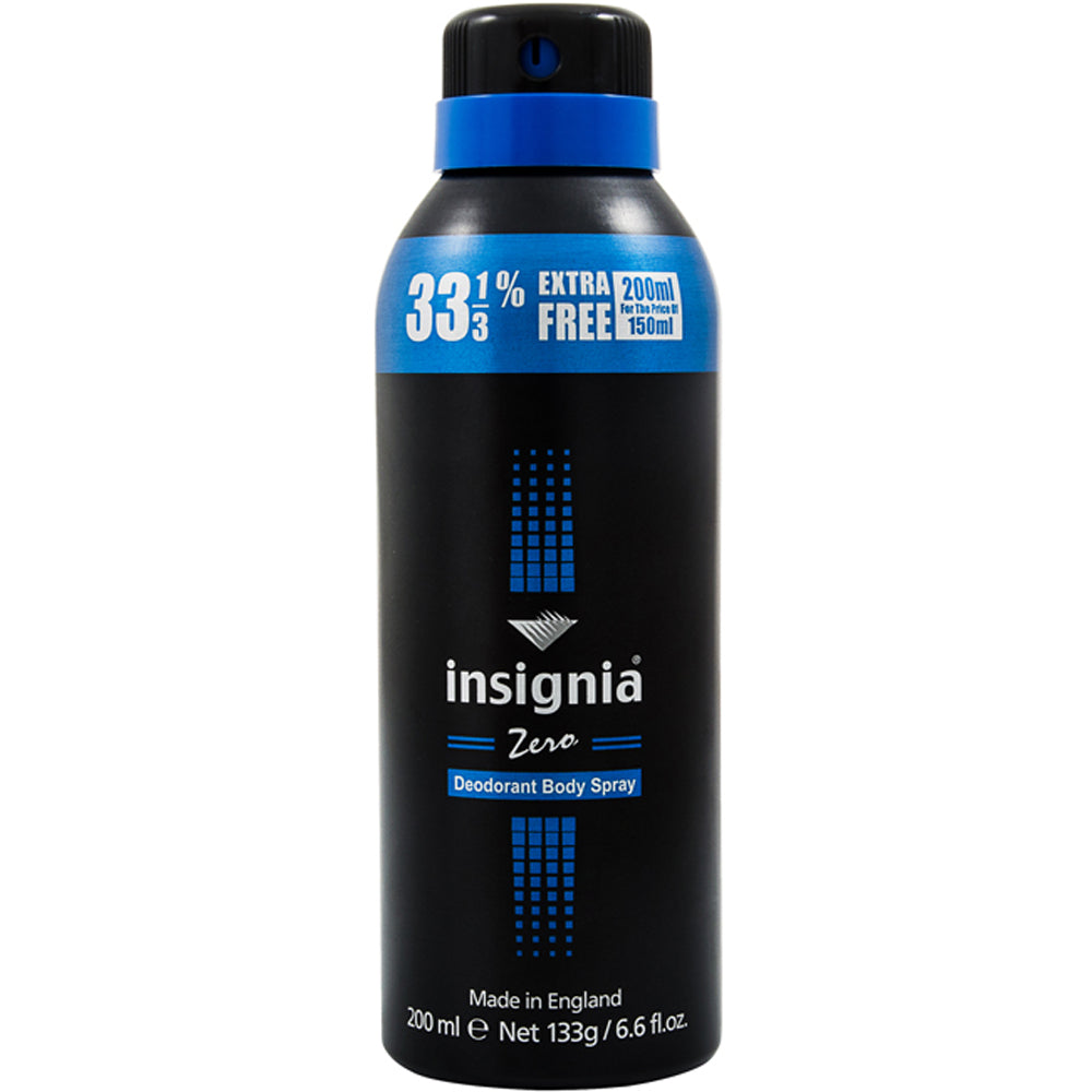 Insignia Zero Deodorant Body Spray 200ml 