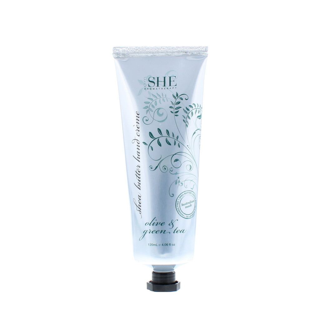 Om She Olive & Green Tea Shea Butter Hand Cream 120ml