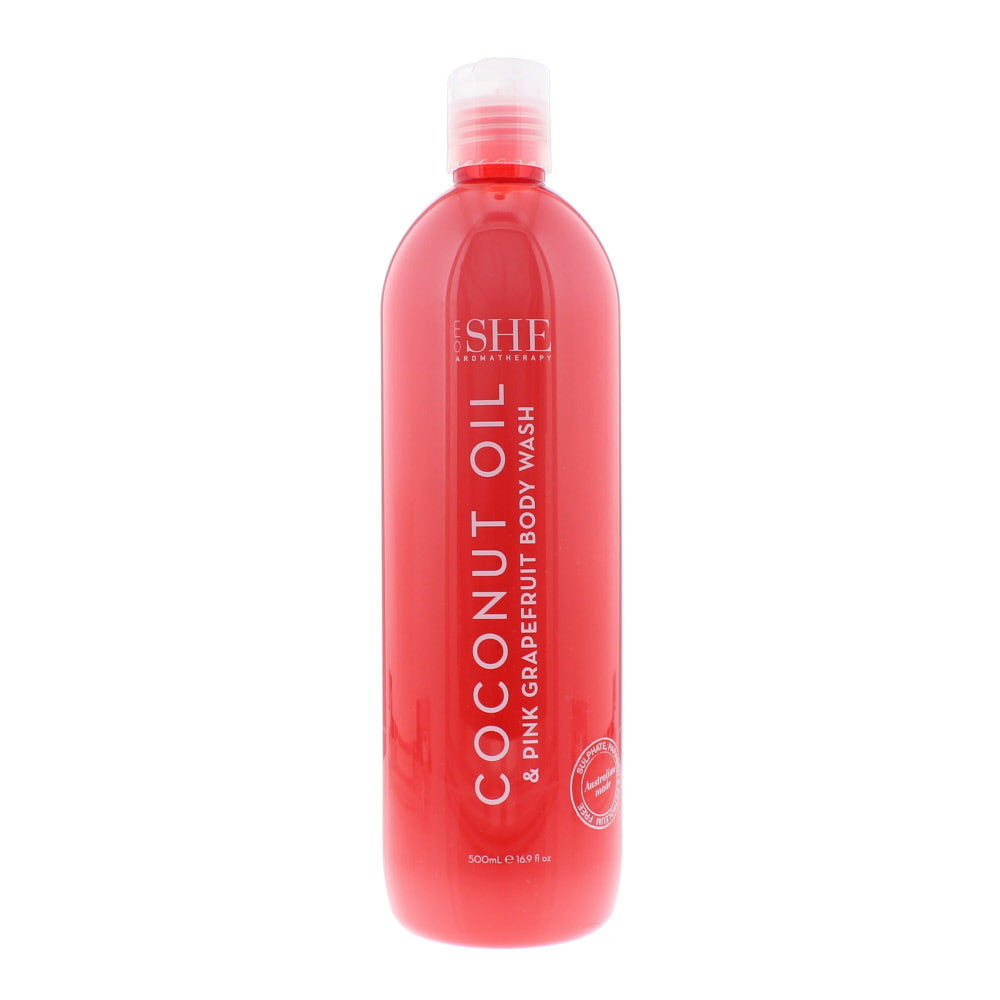 Om She Coconut Oil & Pink Grapefruit Body Wash 500ml
