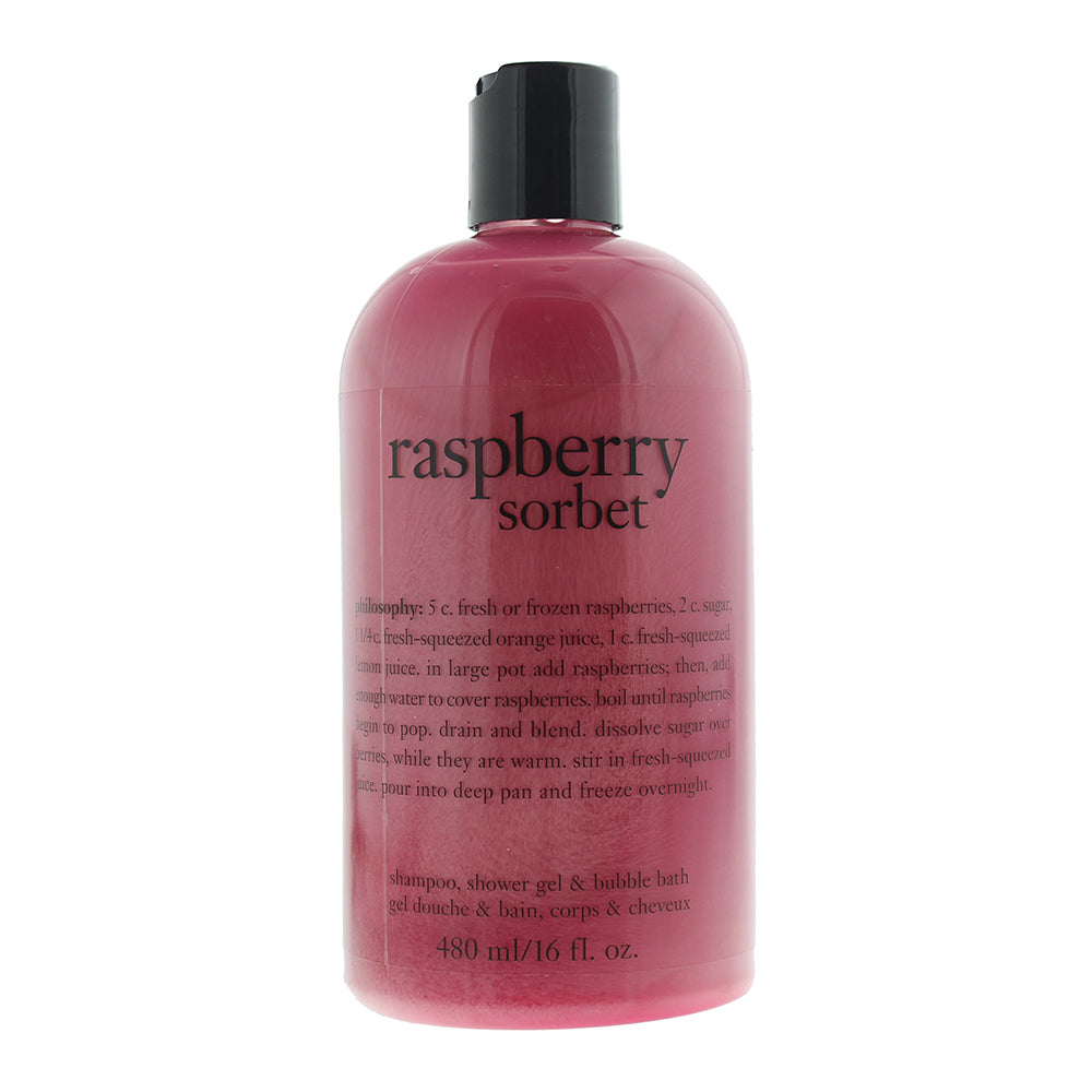 Philosophy Raspberry Sorbet Shampoo Shower Gel & Bubble Bath 480ml
