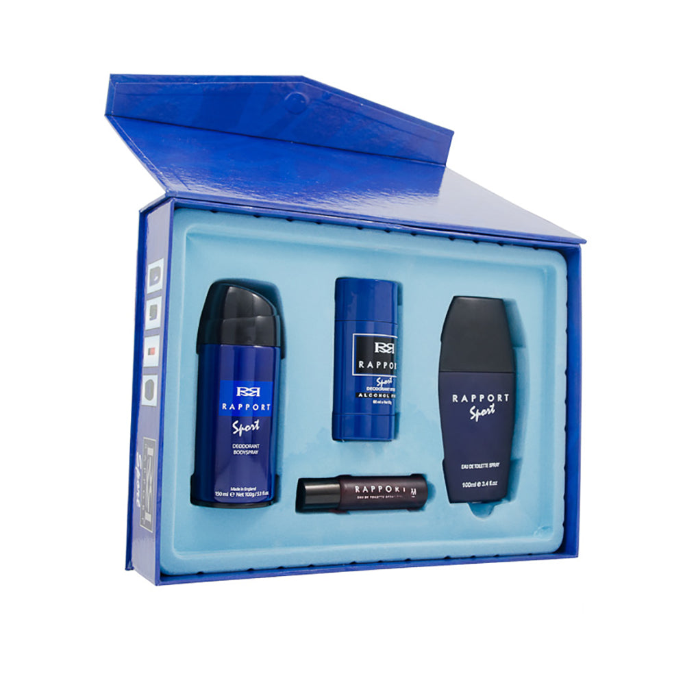 Rapport Sport Eau de Toilette 4 Pieces Gift Set : Eau de Toilette 100ml - Eau de