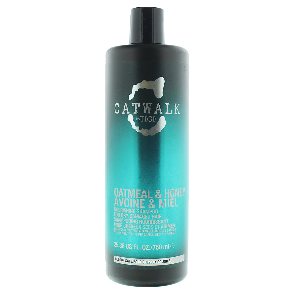 Tigi Catwalk Oatmeal & Honey Avoine & Miel Nourishing Shampoo For Dry Damaged Hair 750ml