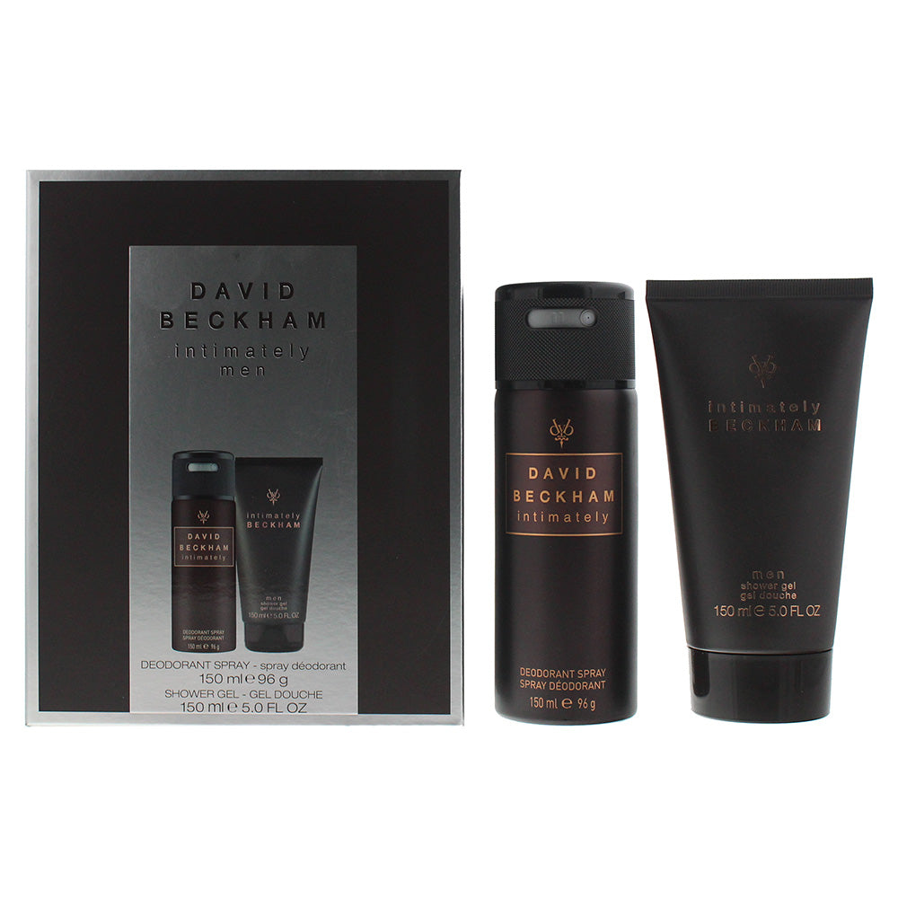 David Beckham Intimately 2 Piece Deodorant Spray 150ml Shower Gel 150ml