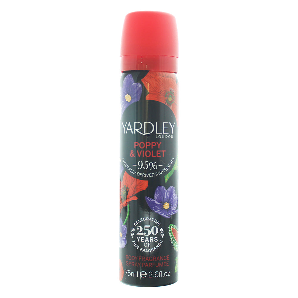 Yardley Poppy and Violet Deodorant Spray 75ml
