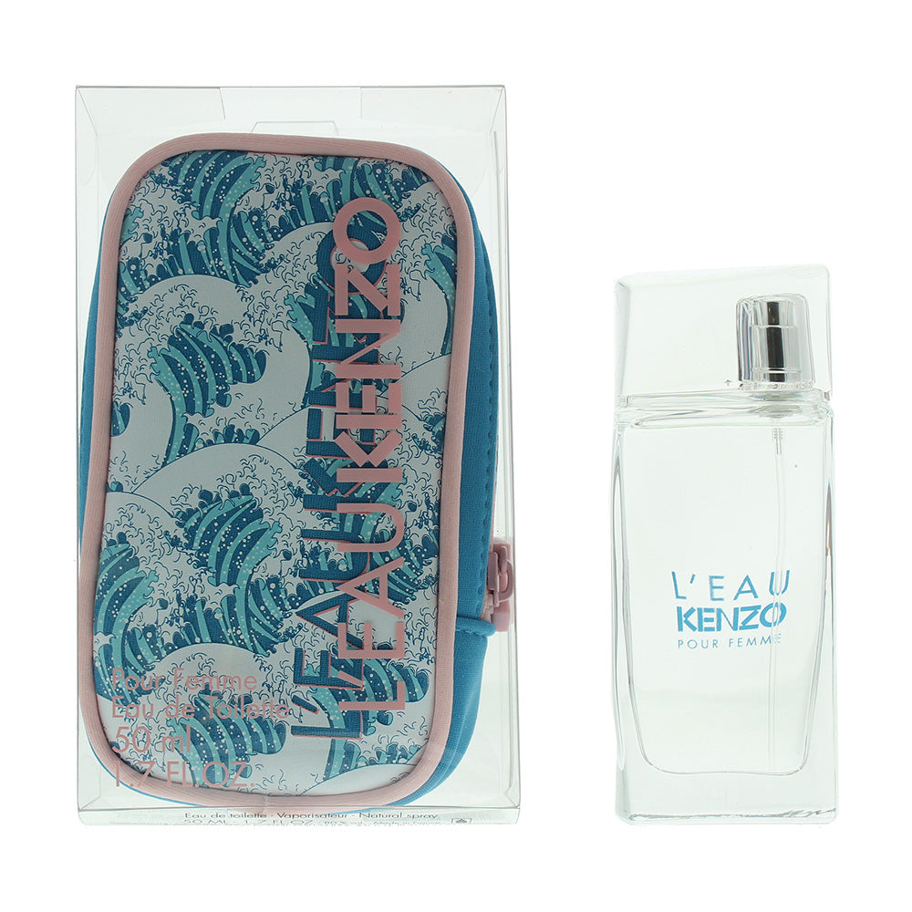 Kenzo L'eau Pour Femme Neo Edition Eau de Toilette Gift Set : Eau de Toilette 50ml -  Pouch