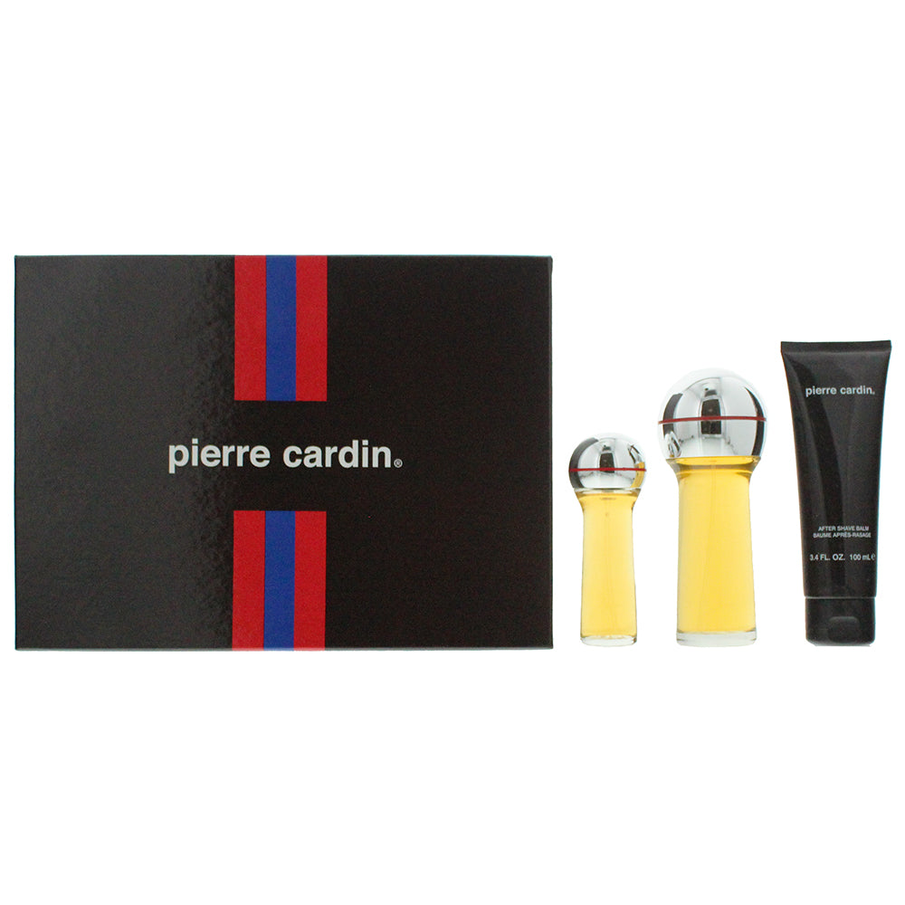 Pierre Cardin 3 Piece Set - Eau De Cologne 82ml - Eau De Cologne 30ml -  Aftershave Balm 100ml