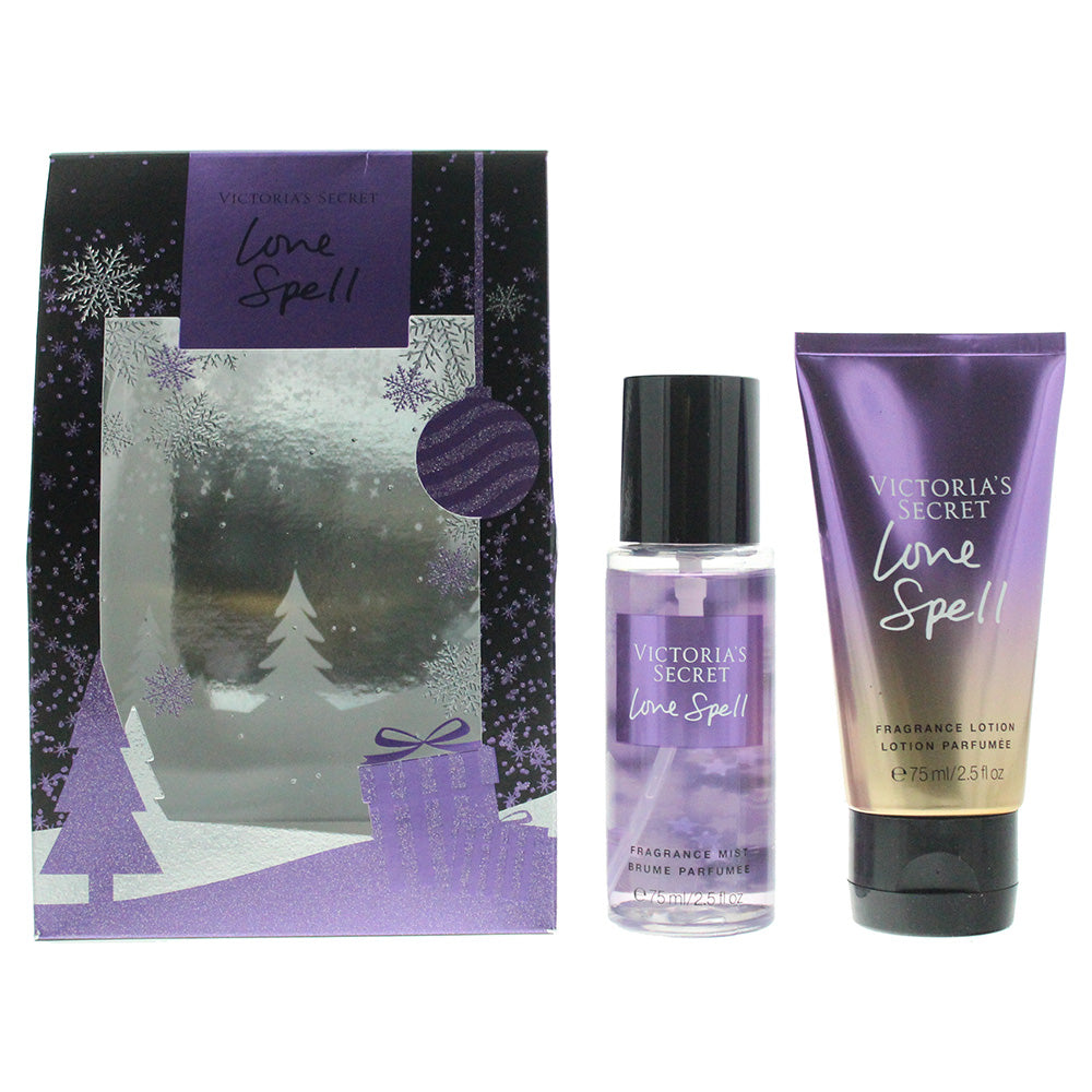 Victoria's Secret Love Spell 2 Piece Fragrance Mist 75ml - Body Lotion 75ml